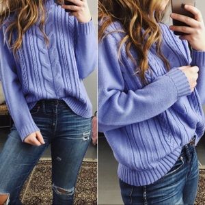 Chunky cable knit sweater